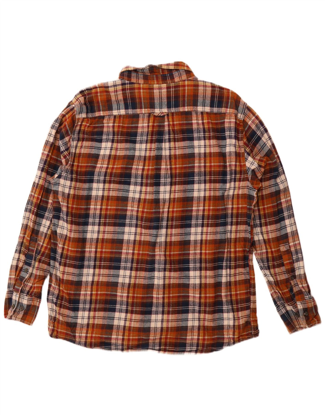 Eddie Bauer Camisa de franela para hombre XL Algodón a cuadros marrón