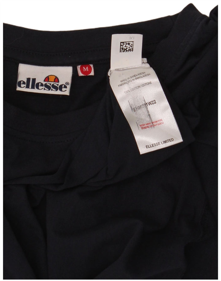Camiseta Ellesse Hombre Manga Larga Algodón Azul Marino Medio
