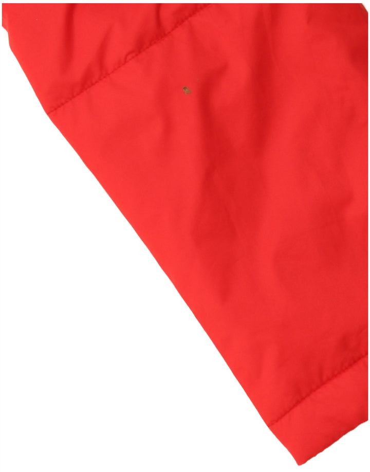 Adidas Chaqueta acolchada extragrande para mujer UK 10 Small Red Poliéster