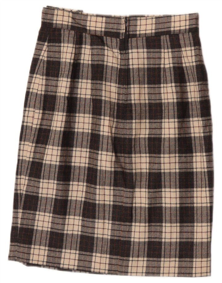 Falda recta para mujer Ferrone IT 40 Small W25 Lana a cuadros gris
