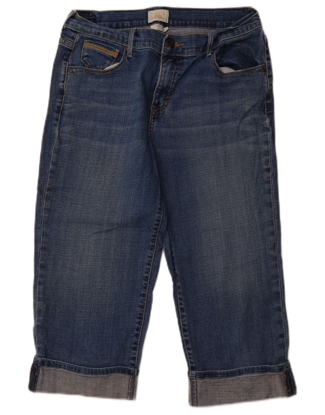 LEVI'S Jeans Capri 515 para Mujer US 8 Mediano W28 L19 Algodón Azul