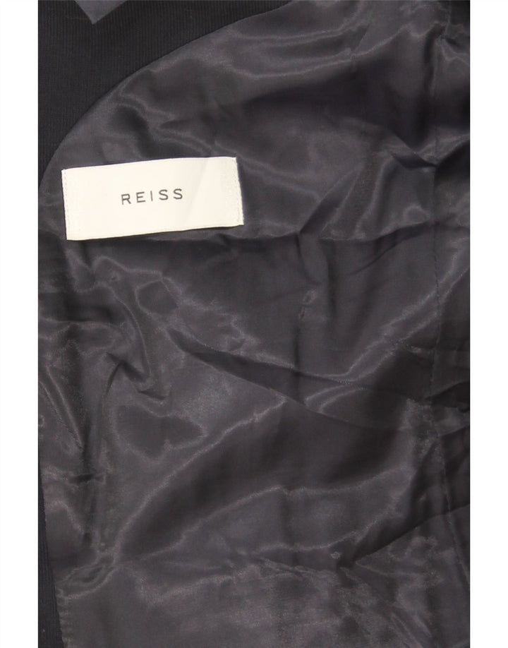 Chaqueta tipo blazer de 2 botones para hombre Reiss UK 38 Lana azul marino mediana