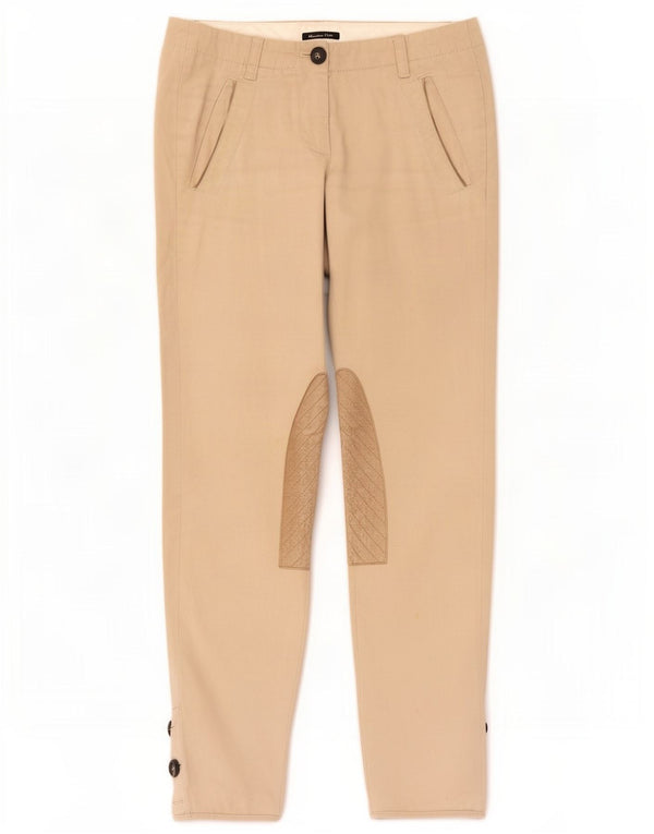 Pantalón Chino Massimo Dutti Mujer EU 36 XS W26 L28 Beige Colorblock