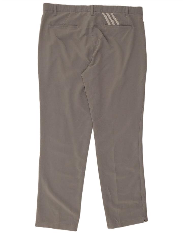 Pantalón chino recto Adidas para hombre W38 L32 Poliéster gris