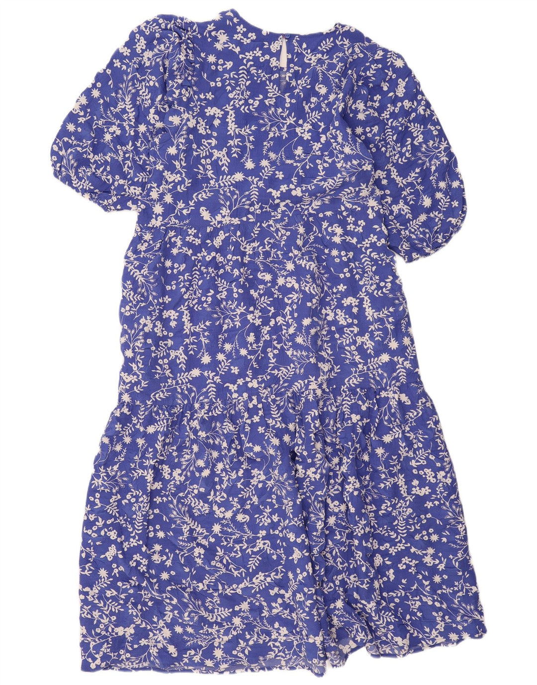 MARKS & SPENCER Vestido largo regular para mujer UK 46 Grande Azul Floral