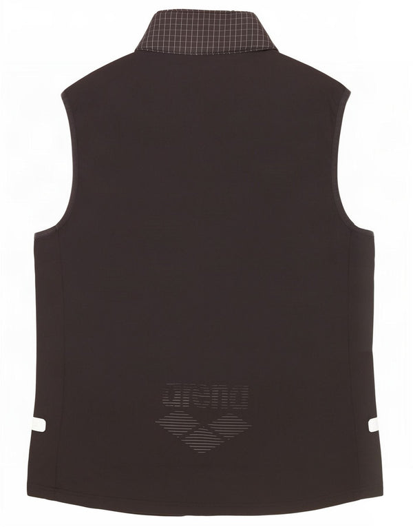 Arena Womens Graphic Padded Gilet UK 14 Medium Black Check Polyester