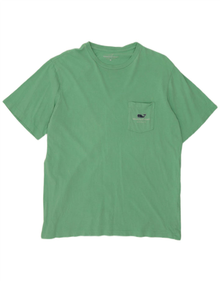 VINEYARD VINES Camiseta gráfica para hombre Top Algodón turquesa medio
