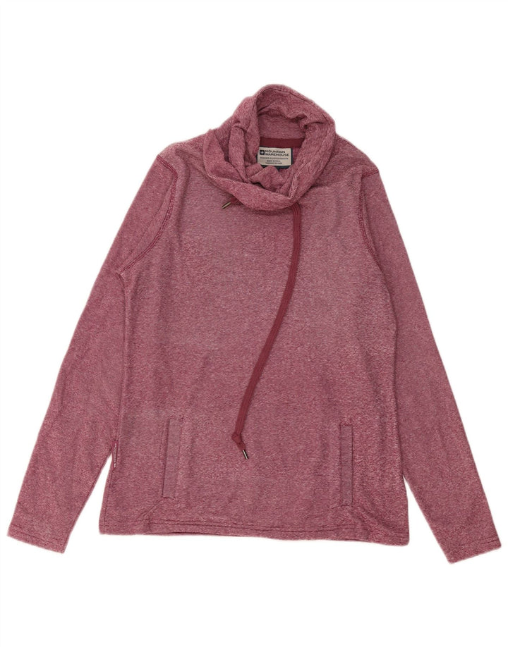 MOUNTAIN WAREHOUSE Sudadera para mujer Jumper UK 10 Small Borgoña Rayas