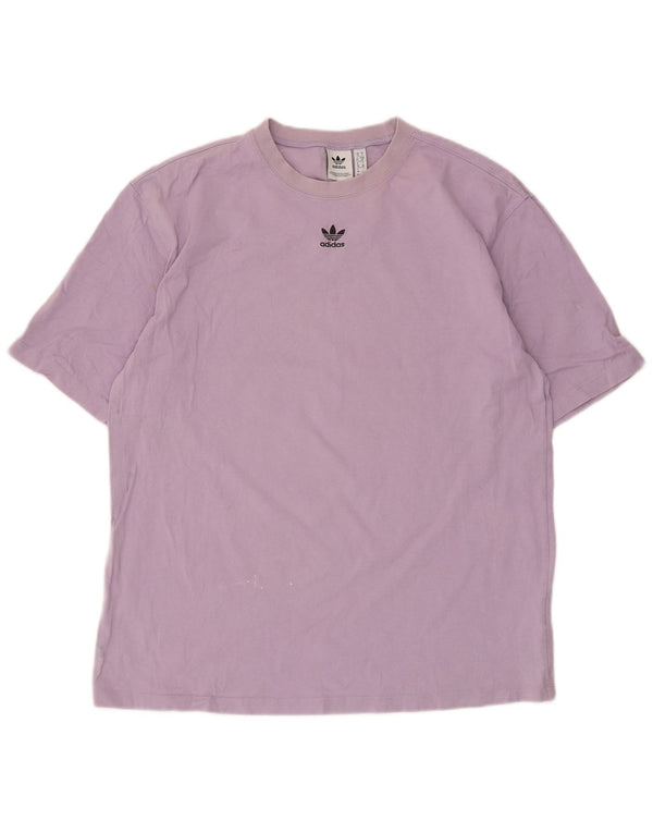 Adidas Camiseta extragrande para mujer UK 10 Small Purple Cotton