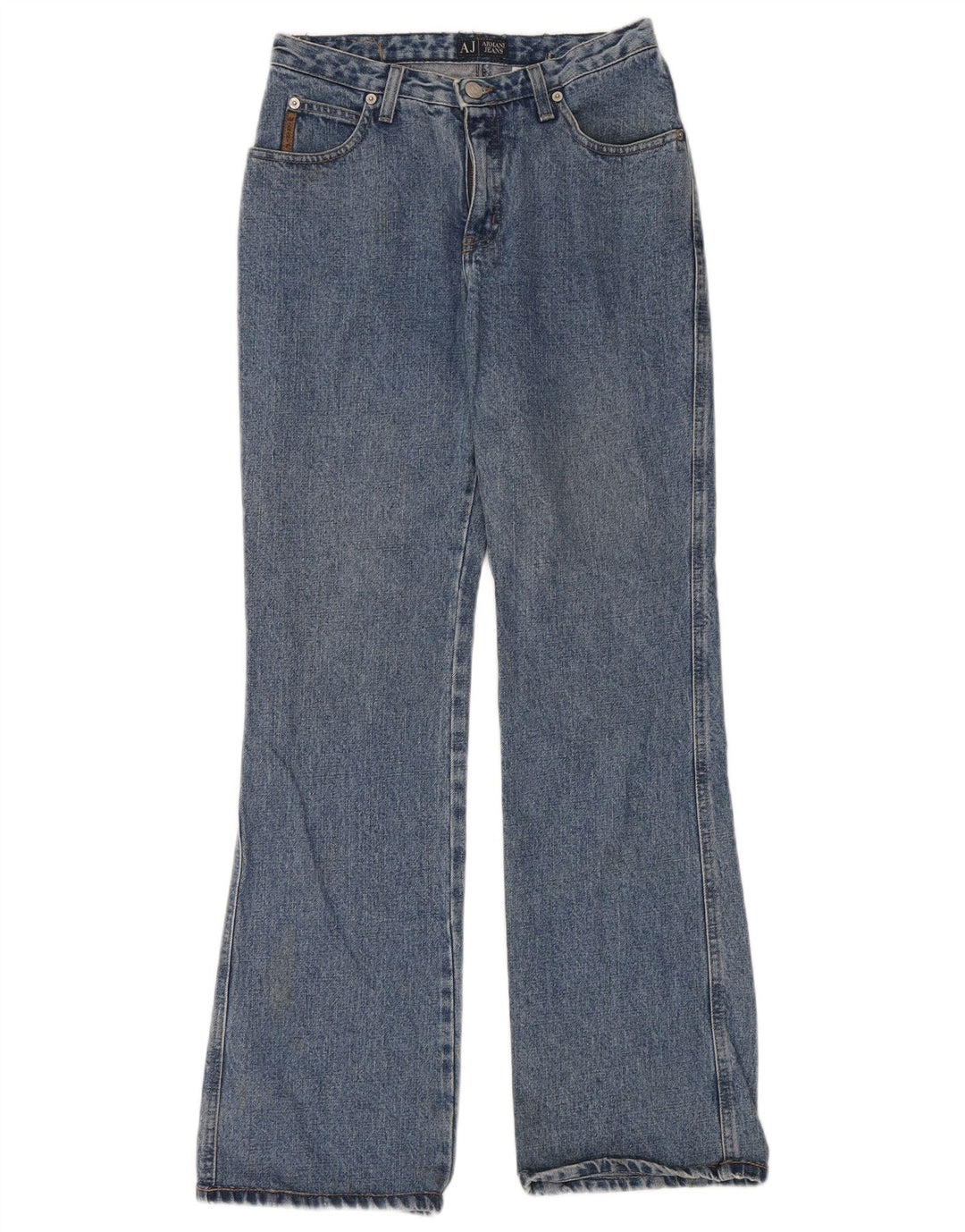 Jeans Armani Mujer Acampanados W28 L32 Algodón Azul
