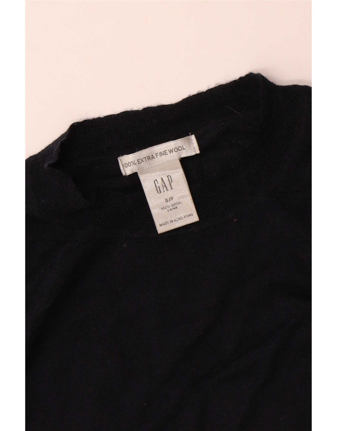 Gap Jersey de cuello redondo para mujer UK 10 Small Lana azul marino