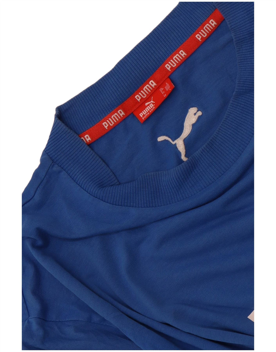 Puma - Camiseta gráfica para hombre, talla grande, algodón azul