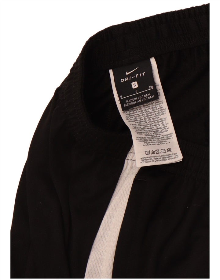 NIKE Hombre Dri Fit Pantalones de Chándal Pequeños Negro Colorblock Poliéster