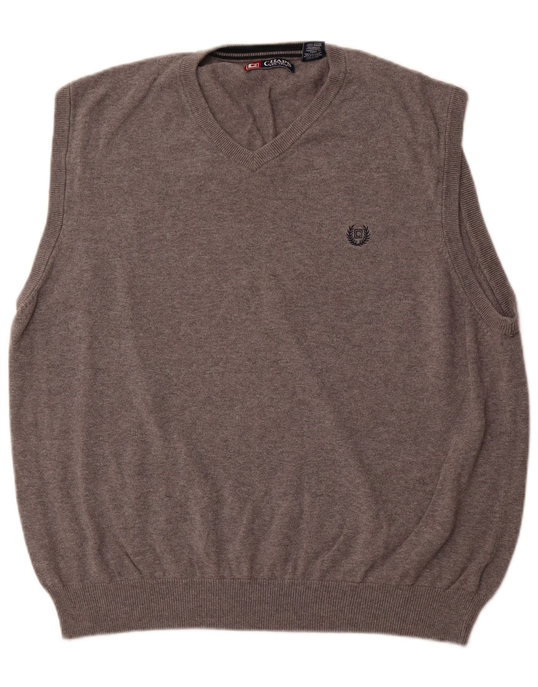 CHAPS Chaleco para hombre Camiseta sin mangas 2XL Algodón gris