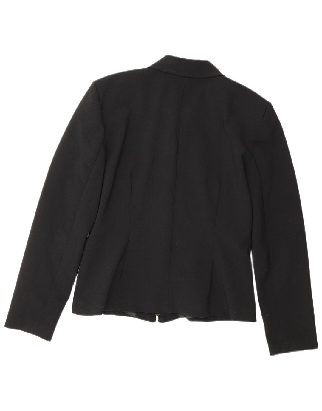 Naf Naf Chaqueta tipo blazer con cremallera completa para mujer UK 10 Small Poliéster negro