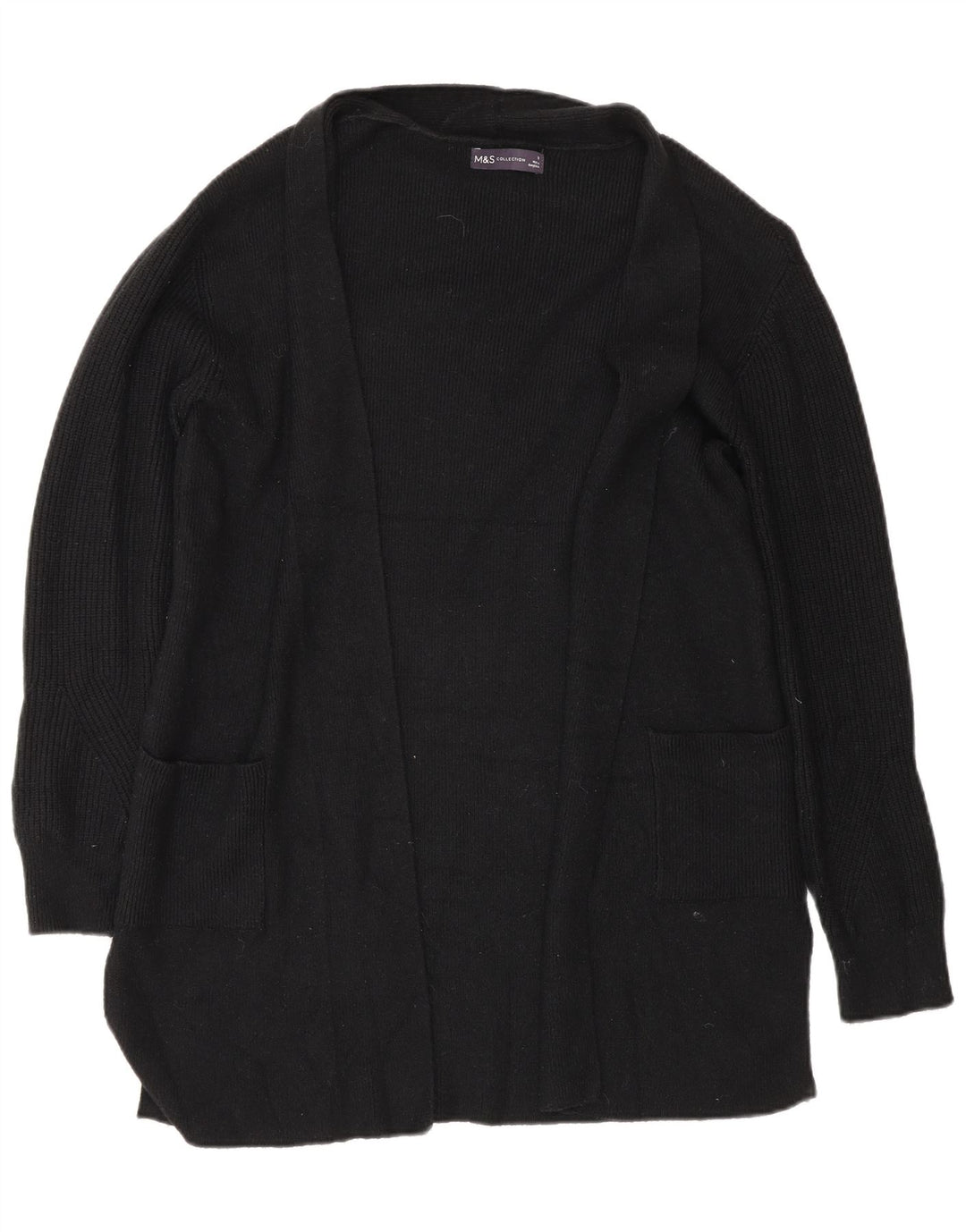 Marks & Spencer - Cárdigan largo para mujer, talla 40, color negro