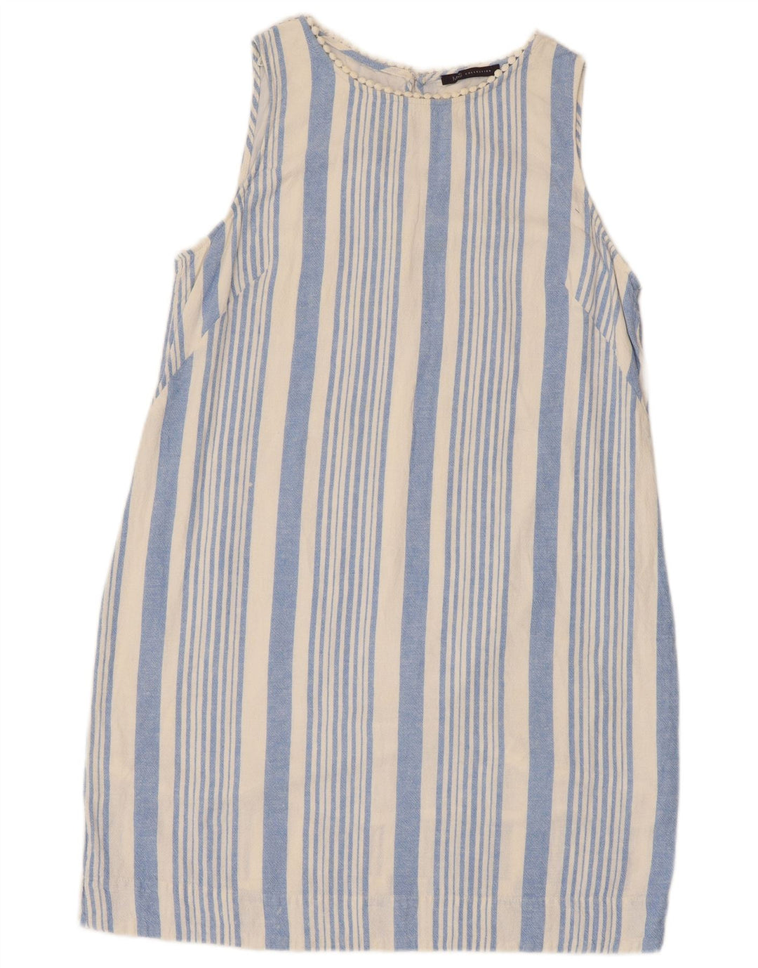 Marks & Spencer Vestido básico sin mangas para mujer UK 46 Grande Azul a rayas