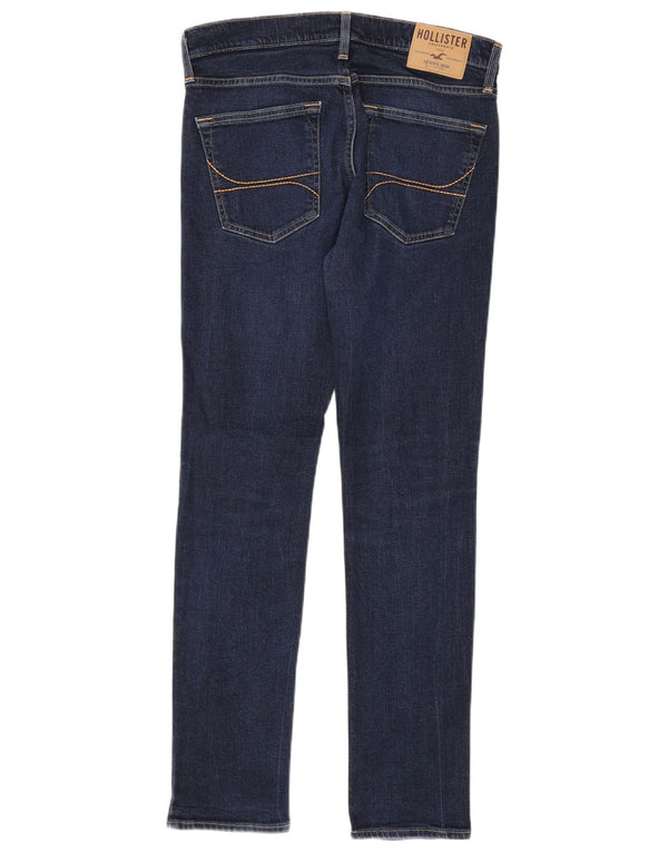 Vaqueros pitillo Hollister para hombre W32 L32 Algodón azul marino