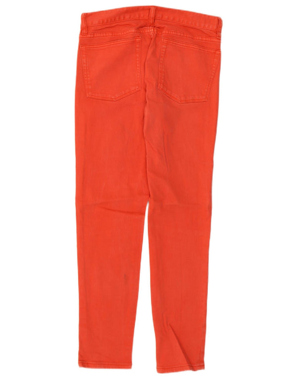 Vaqueros ajustados elásticos para mujer J. Crew W27 L27 Naranja