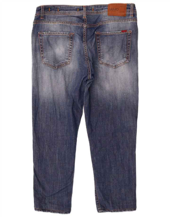 Liu Jo Jeans ajustados regulares para hombre IT 49 Medium W34 L25 Algodón azul