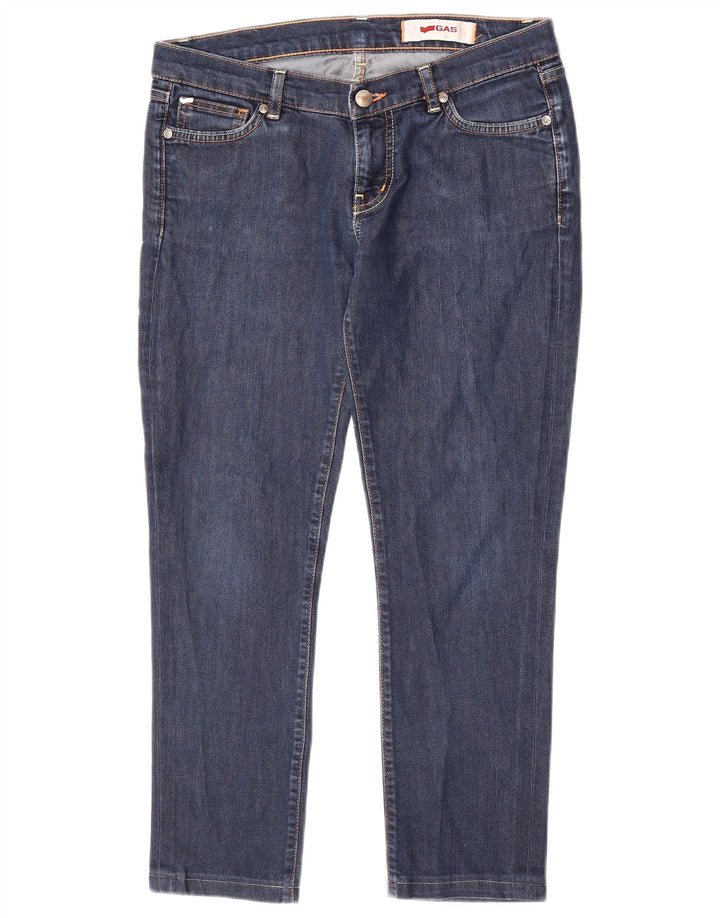 Vaqueros crop slim para mujer GAS W29 L24 Algodón azul