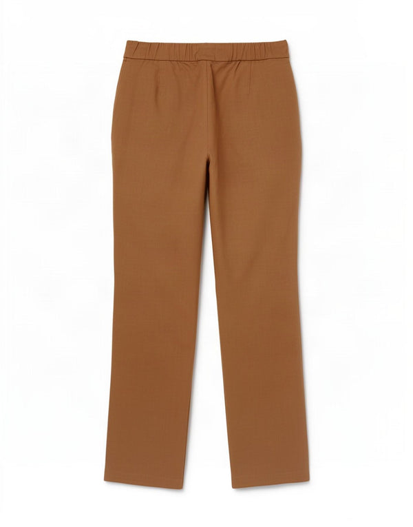 Marks & Spencer Pantalones de traje ajustados para mujer UK 10 Small W32 L28 Beige