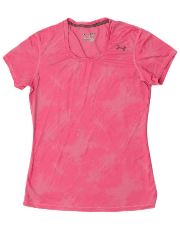 Under Armour Camiseta Heat Gear para mujer UK 14 Medium Pink Tie Dye