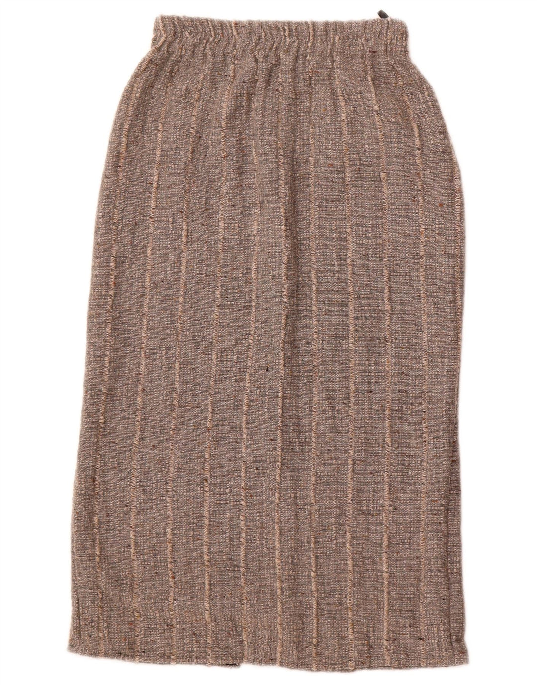 Falda midi vintage para mujer W26 Poliacrílico a rayas pequeñas grises