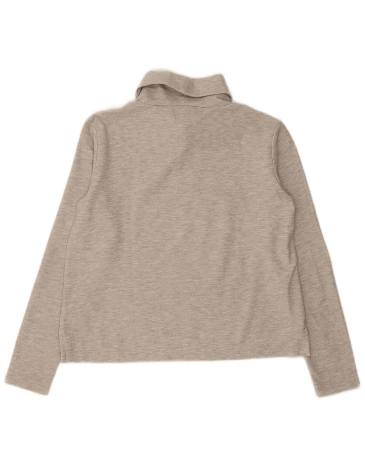 Tommy Hilfiger Suéter tipo jersey con cuello vuelto para mujer Reino Unido 14 Algodón gris medio