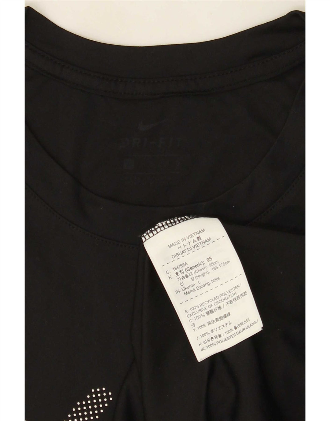 Nike Dri Fit Graphic Chaleco para hombre, talla grande, poliéster negro