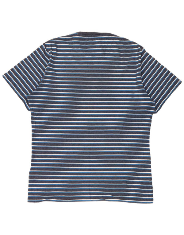 Barbour Camiseta Hombre Top Medium Azul Marino Rayas Algodón