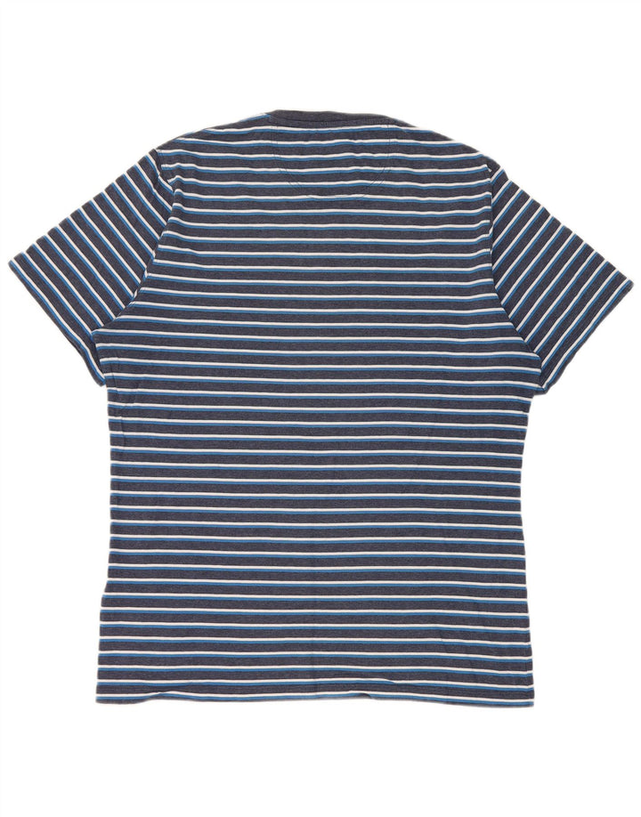 Barbour Camiseta Hombre Top Medium Azul Marino Rayas Algodón