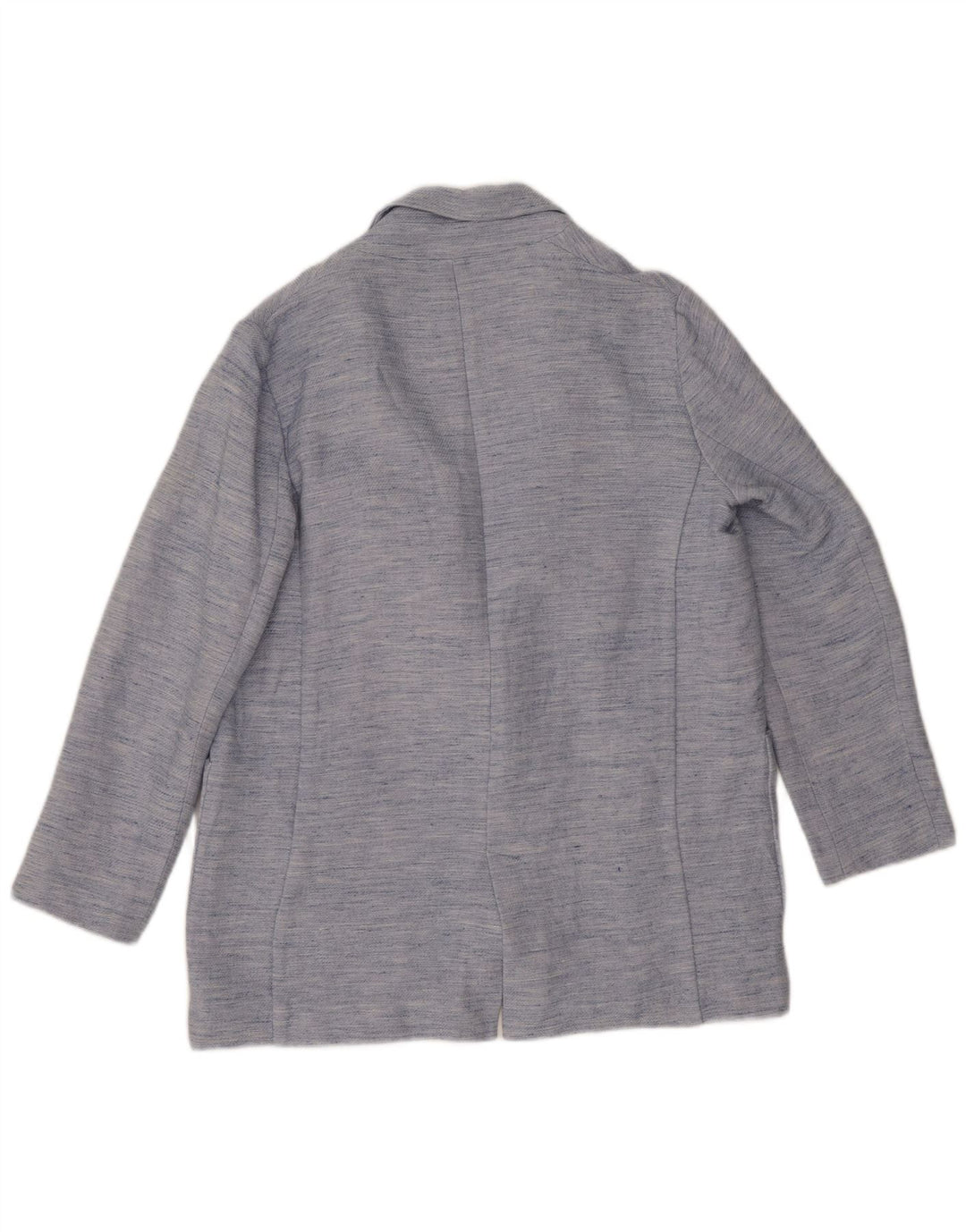 Zara Chaqueta tipo blazer abierta para mujer UK 44 Grande Acetato moteado azul