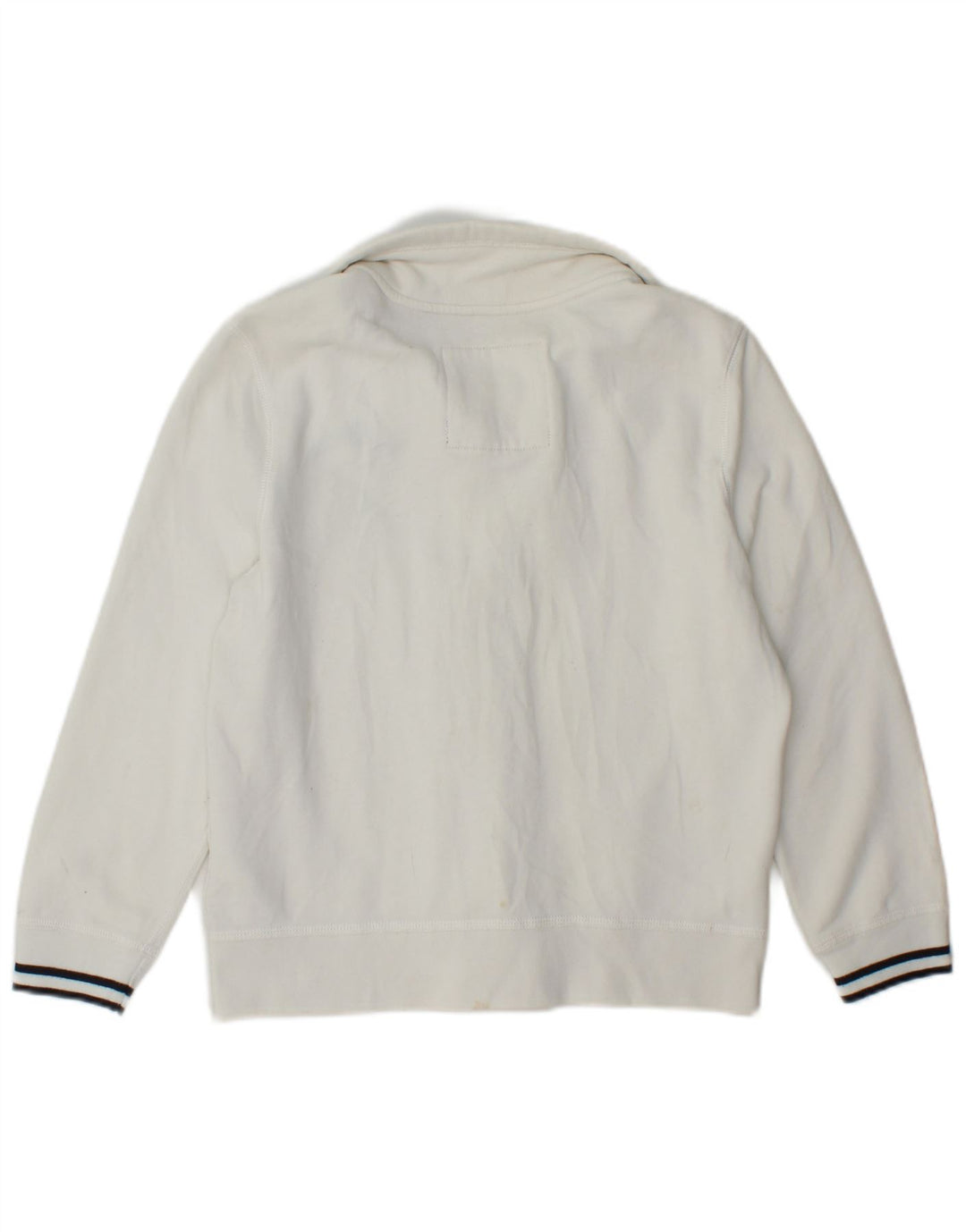 HOLLISTER Chaqueta superior de chándal gráfico para mujer Reino Unido 40 Grande Algodón blanco