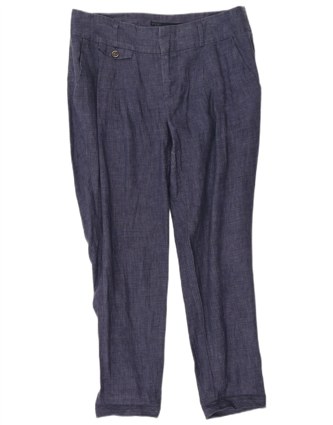 Zara Mujer Pantalones Chinos Pegged Mediano W28 L28 Azul Marino
