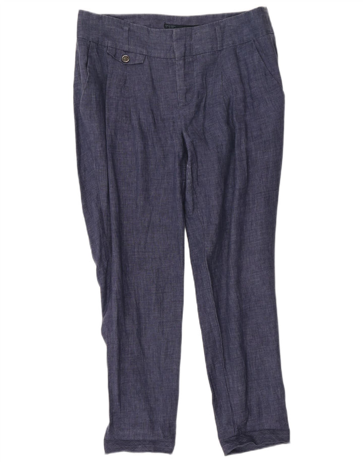 Zara Mujer Pantalones Chinos Pegged Mediano W28 L28 Azul Marino