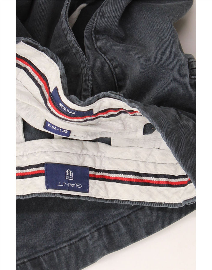 Gant Pantalón Chino Regular Para Hombre W34 L32 Azul Marino