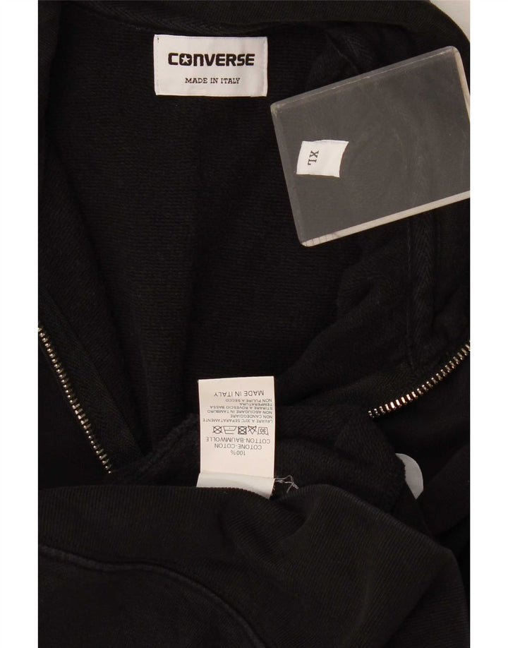 Converse Hombre Chándal Top Chaqueta XL Algodón Negro
