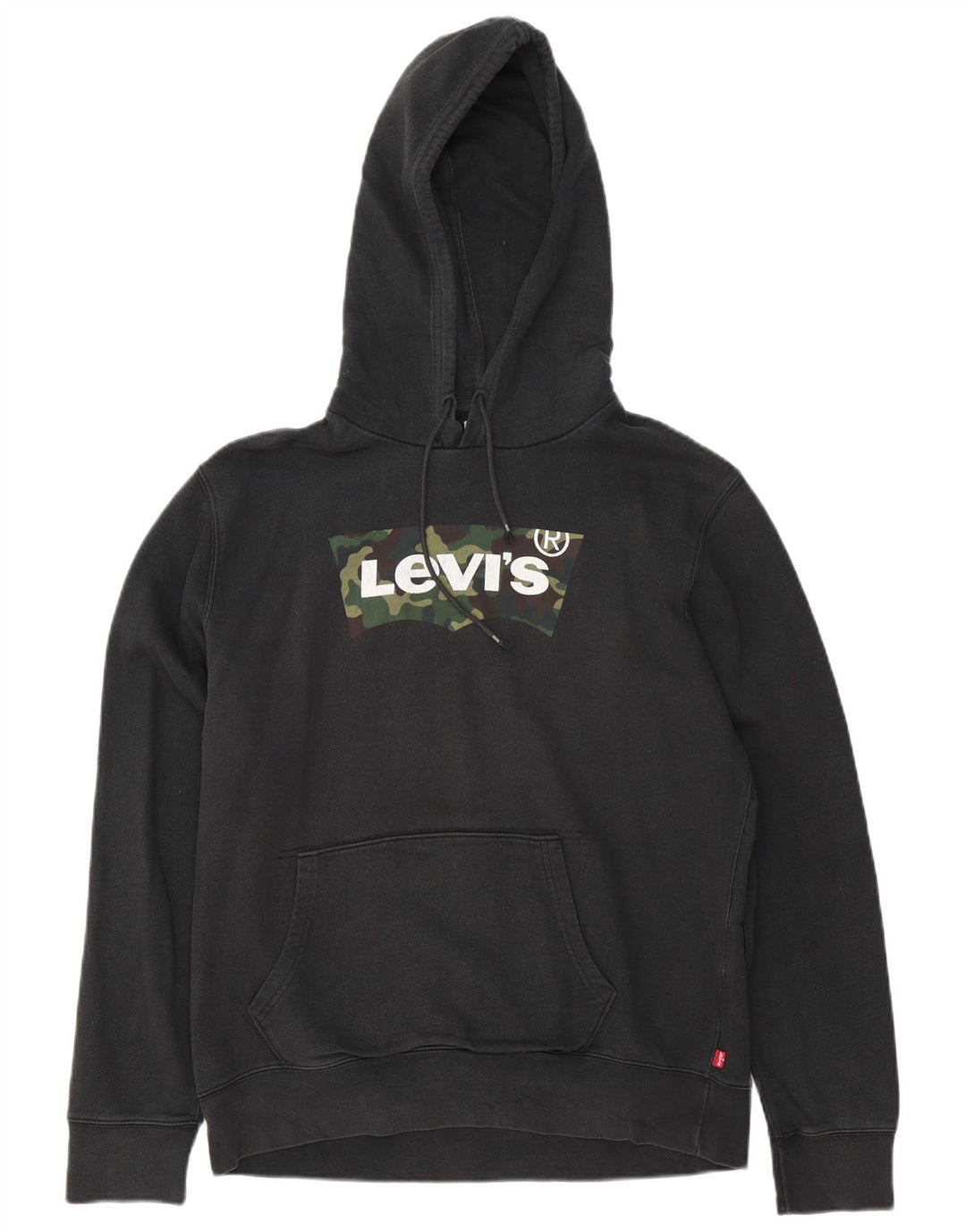 Levi's Hombre Sudadera Con Capucha Gráfica Jersey De Algodón Negro Mediano
