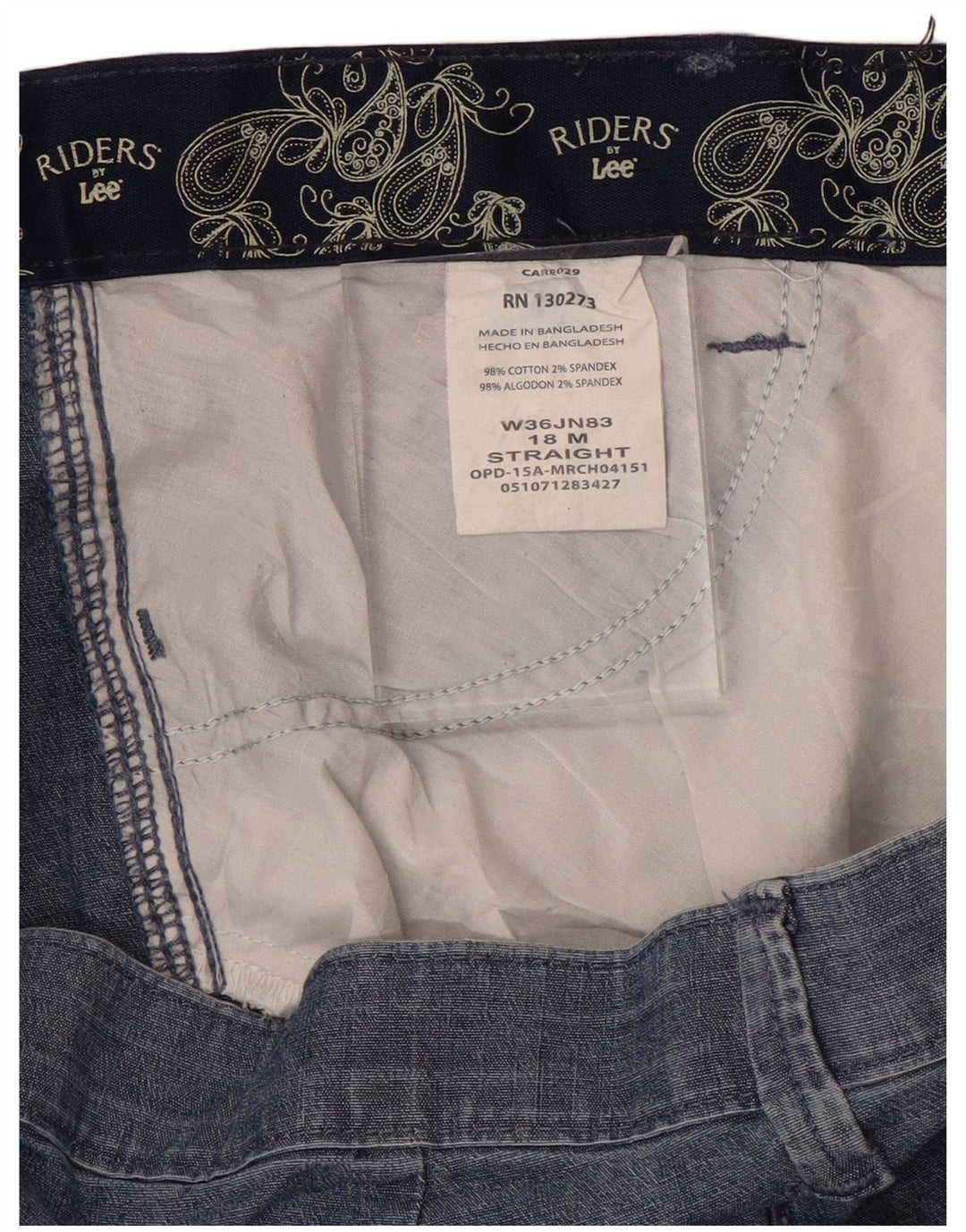 LEE Pantalones casuales de cintura alta para mujer US 18 2XL W36 L31 Azul