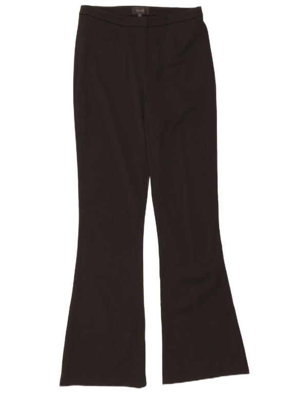 Pantalones casuales acampanados para mujer Coast UK 12 Medium W30 L34 Viscosa negra