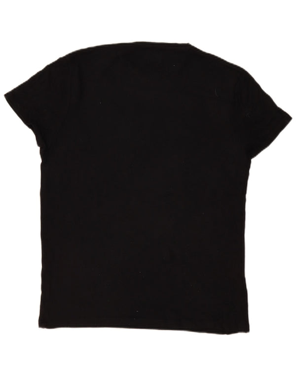 Zara Hombre Camiseta Top Medium Negro