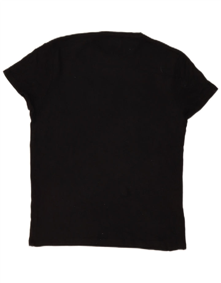 Zara Hombre Camiseta Top Medium Negro