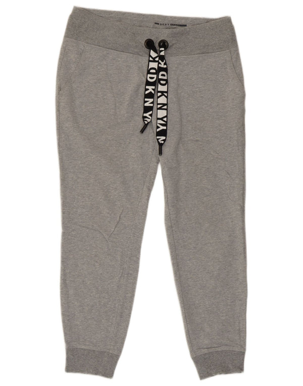 Dkny Pantalones de chándal para mujer Joggers UK 10 Small Grey Cotton