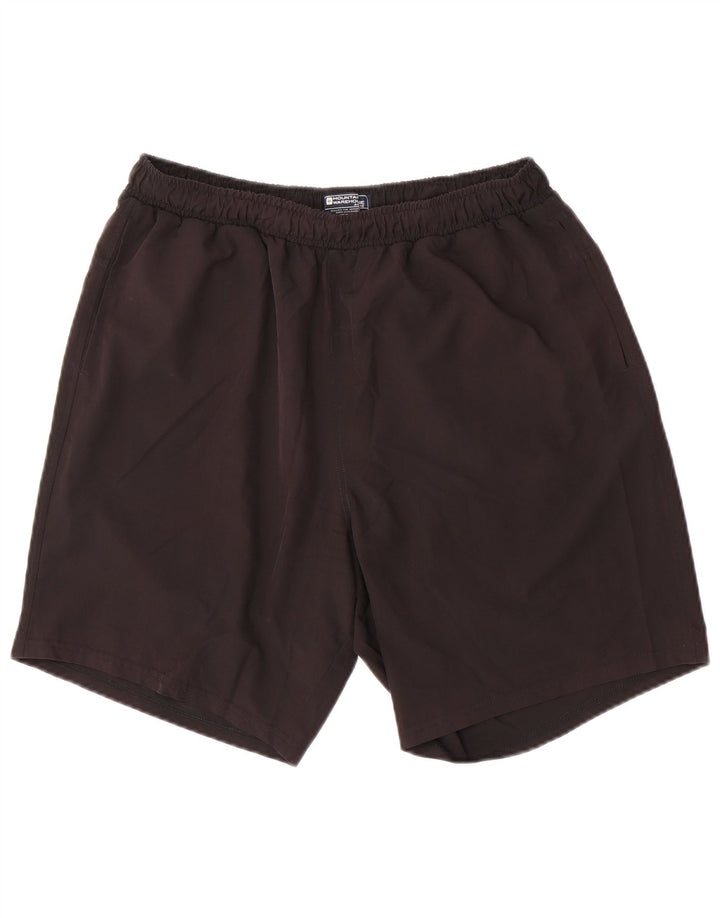 Pantalones cortos deportivos de corte regular para hombre de Mountain Warehouse Poliéster negro grande