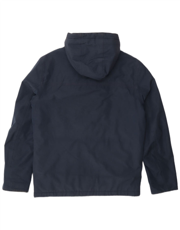 Timberland Chaqueta cortavientos con capucha para hombre UK 36 Small Poliéster azul marino