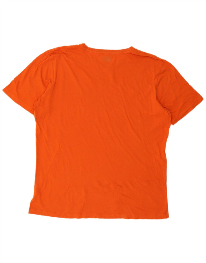 Kappa Camiseta gráfica para hombre Top 2XL Naranja