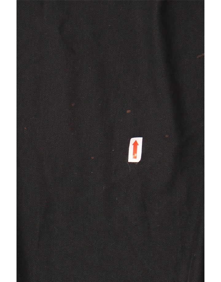 CALVIN KLEIN Polo para hombre grande de algodón negro