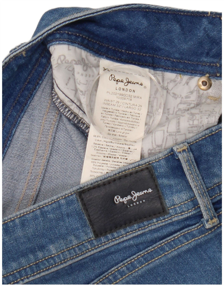 PEPE Jeans Vaqueros Slim Mujer W29 L32 Azul Algodón