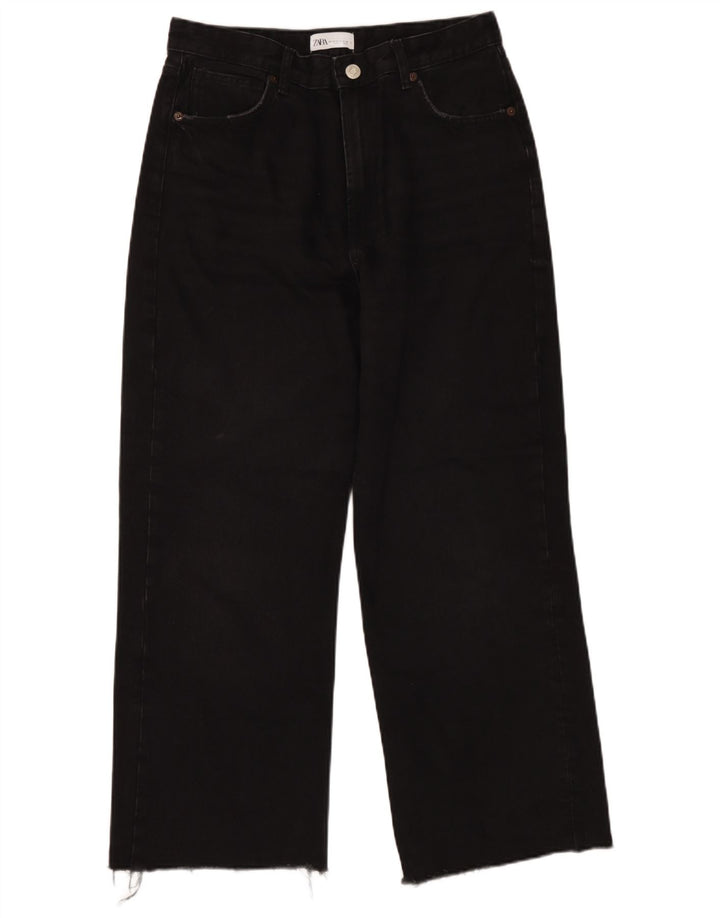 Zara Jeans Sueltos Mujer EU 42 Large W32 L28 Negro